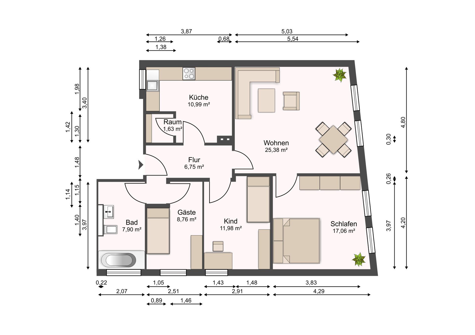 Wohnung zum Kauf 195.000 € 4 Zimmer 90,5 m²<br/>Wohnfläche 2.<br/>Geschoss Innenstadt Stade 21682