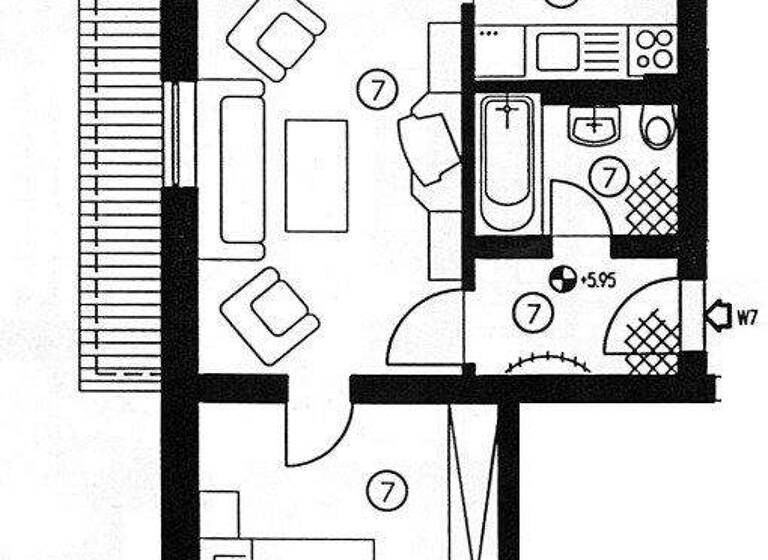 Wohnung zum Kauf 45.000 € 2 Zimmer 44 m² 2. Geschoss Virchowplatz 1a Marienthal Zwickau 08060