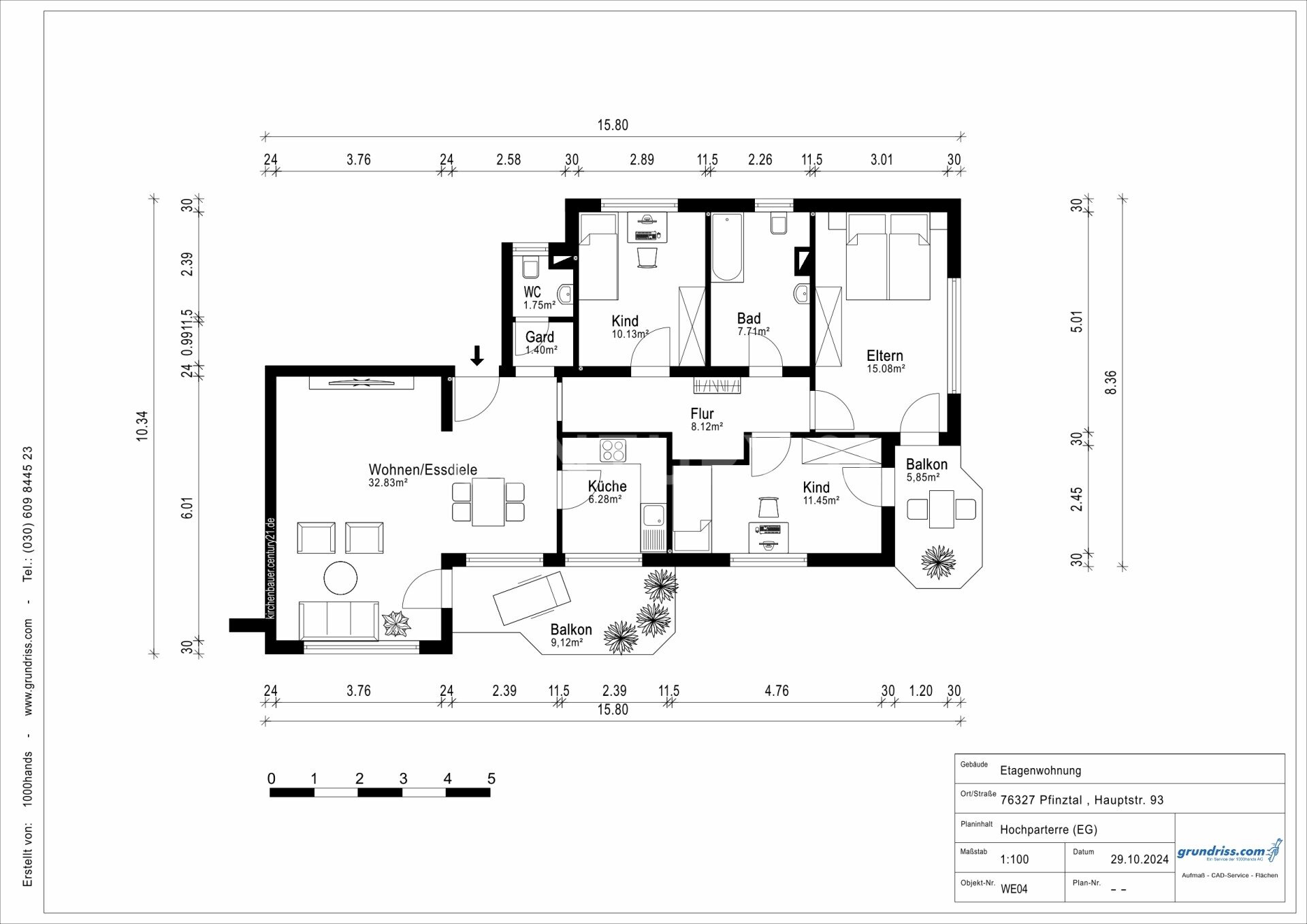 Wohnung zum Kauf 382.000 € 4 Zimmer 102,2 m²<br/>Wohnfläche Söllingen Pfinztal 76327