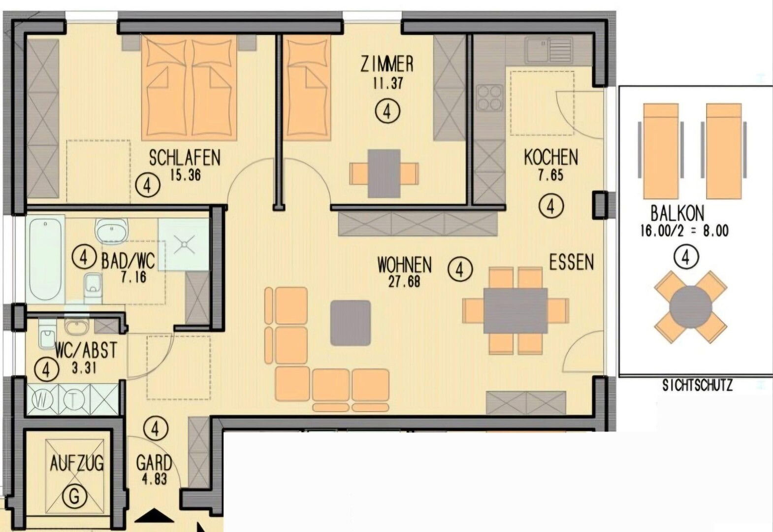 Wohnung zum Kauf provisionsfrei 348.000 € 3,5 Zimmer 85 m²<br/>Wohnfläche 1.<br/>Geschoss Spaichingen 78549