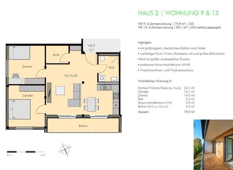 Wohnung zur Miete - Erstbezug nur mit Wohnberechtigungsschein 513 € 3 Zimmer 80,1 m² frei ab sofort Bekond 54340