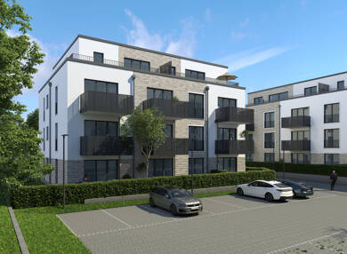 Wohnung zur Miete - Neubau 1.062 € 3 Zimmer 75,8 m² 1. Geschoss frei ab 01.10.2025 Uerdinger Straße 384 Bockum Krefeld 47800