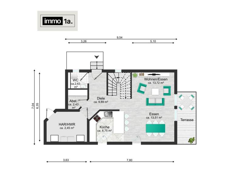 Doppelhaushälfte zum Kauf 425.000 € 4 Zimmer 99,8 m²<br/>Wohnfläche 187 m²<br/>Grundstück Hochdorf Nagold 72202