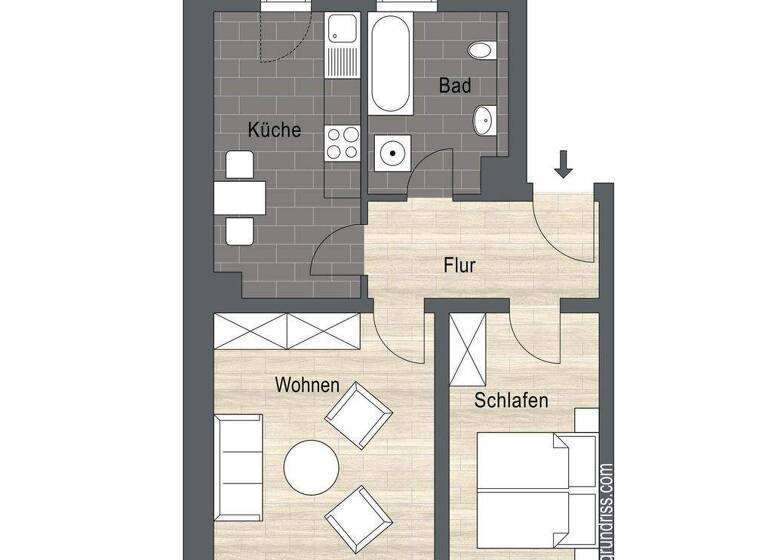 Wohnung zur Miete 779 € 2 Zimmer 53 m² 2. Geschoss An der Grundschule 4 Engelsdorf Leipzig 04319