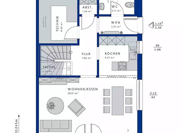 Doppelhaushälfte zum Kauf 611.756 € 4 Zimmer 121,9 m² 286 m² Grundstück Bretzenheim Mainz - Bretzenheim 55128