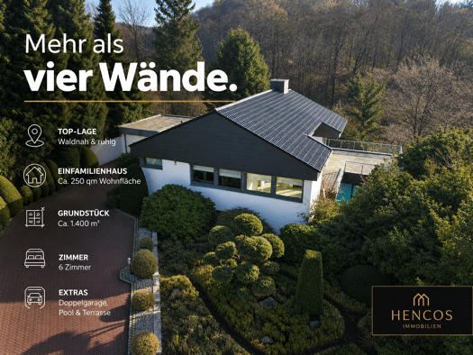 Einfamilienhaus zum Kauf provisionsfrei 535.000 € 6 Zimmer 250 m² 1.400 m² Grundstück frei ab sofort Bad Iburg Bad Iburg 49186