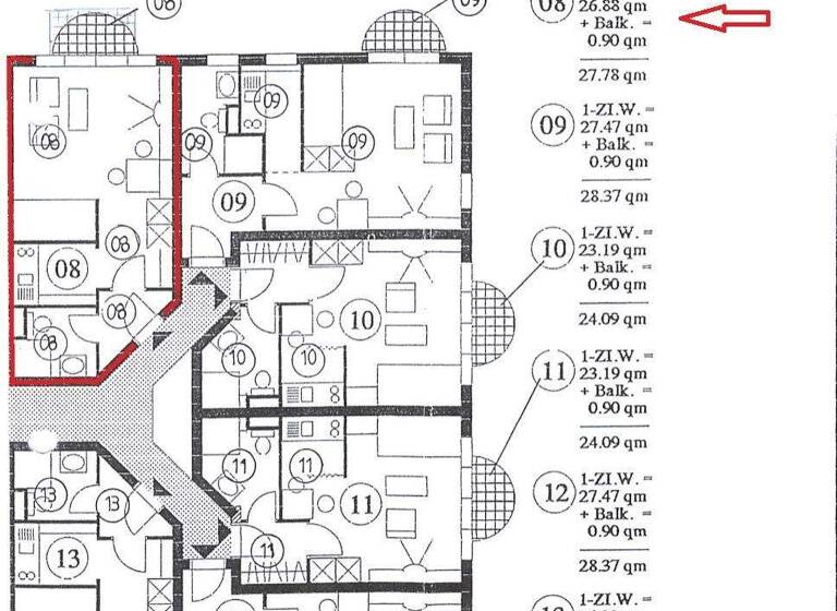 Studio zum Kauf 98.000 € 1 Zimmer 27 m² 1. Geschoss Eutingen Pforzheim 75181