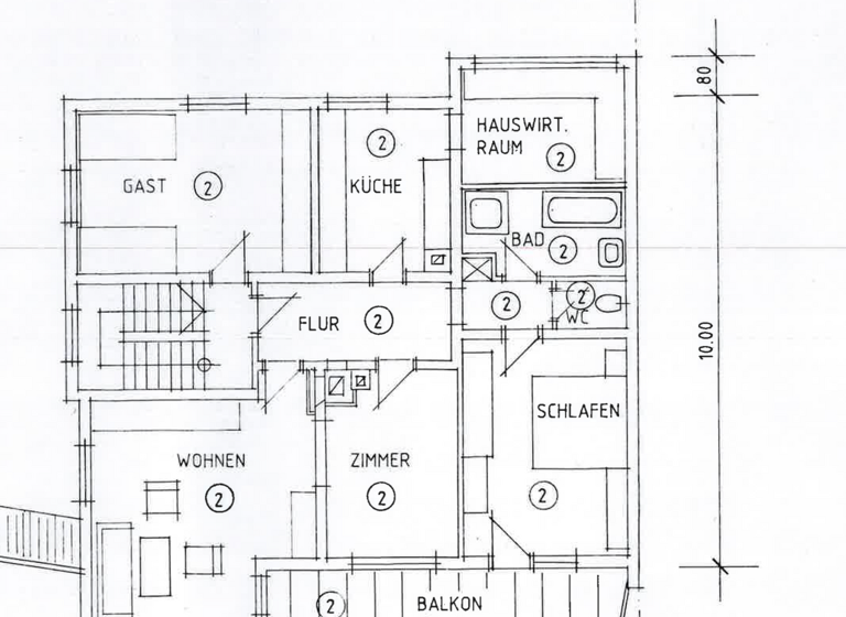 Wohnung zum Kauf 379.000 € 4,5 Zimmer 105 m² 2. Geschoss Untertürkheim Stuttgart 70327