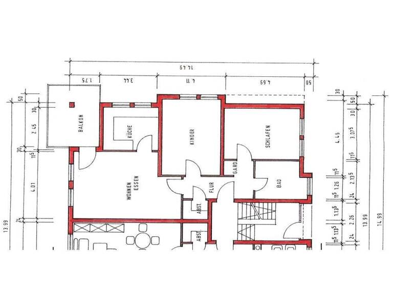 Wohnung zur Miete 850 € 3 Zimmer 80 m² frei ab sofort Gochsheim Kraichtal 76703