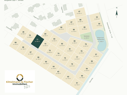 Grundstück zum Kauf provisionsfrei 179.228 € 692 m² Grundstück Küsterkamp 25 Jembke 38477