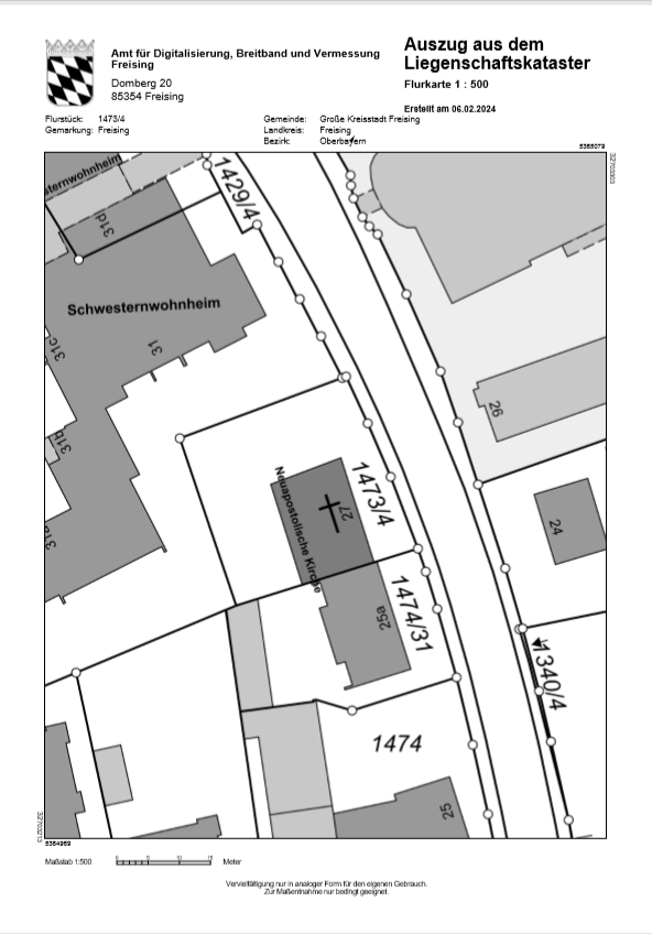 Büro-/Praxisfläche zur Miete provisionsfrei 2.500 € 5 Zimmer 392 m²<br/>Bürofläche Mainburger Straße 27 Freising Freising 85356