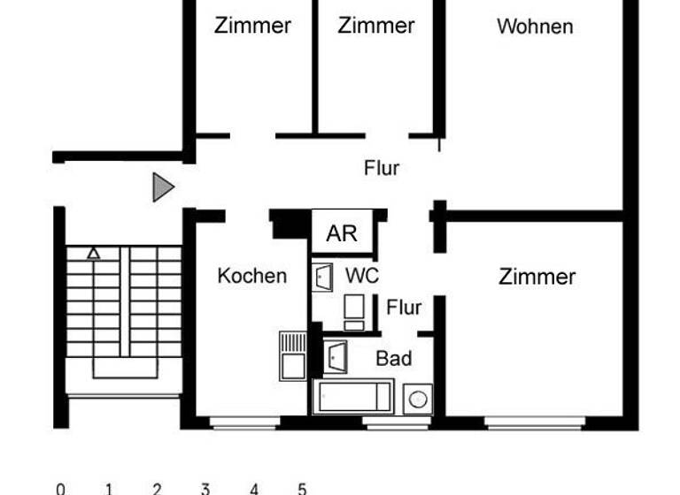 Wohnung zur Miete 689 € 4 Zimmer 80 m² 1. Geschoss Am Welschenhof 60 Obermeiderich Duisburg 47138