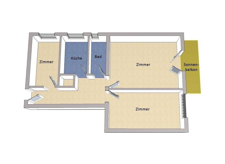 Wohnung zum Kauf 449.000 € 3 Zimmer 65 m²<br/>Wohnfläche ab sofort<br/>Verfügbarkeit Charlottenburg Berlin 10589