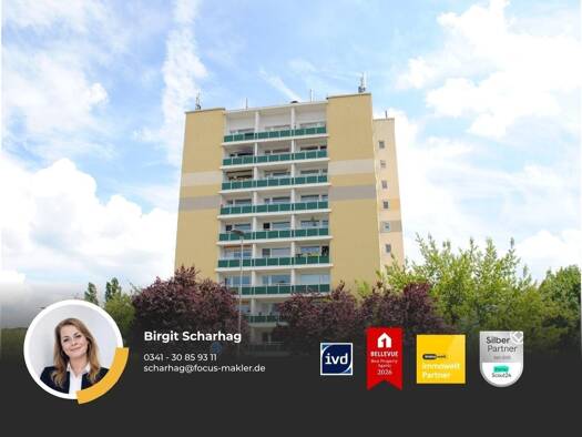 Wohnung zur Miete 600 € 3 Zimmer 84,3 m² 9. Geschoss frei ab 01.10.2026 Straße des Friedens 68 Merseburg Merseburg 06217