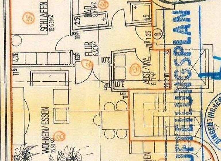 Wohnung zur Miete 890 € 2 Zimmer 93 m² 3. Geschoss frei ab 01.05.2026 Singen Singen (Hohentwiel) 78224