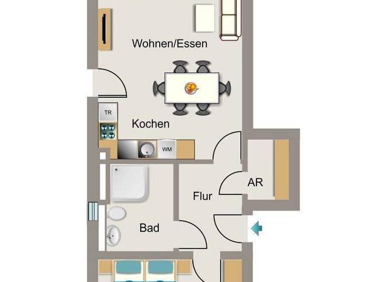 Wohnung zur Miete - Erstbezug 920 € 2 Zimmer 65,7 m² EG Uerdinger Straße 384 Bockum Krefeld 47800