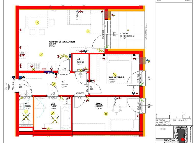 Wohnung zur Miete - Erstbezug 962 € 3 Zimmer 71,4 m² 3. Geschoss Am Dorfplatz 2 Alkoven 4072