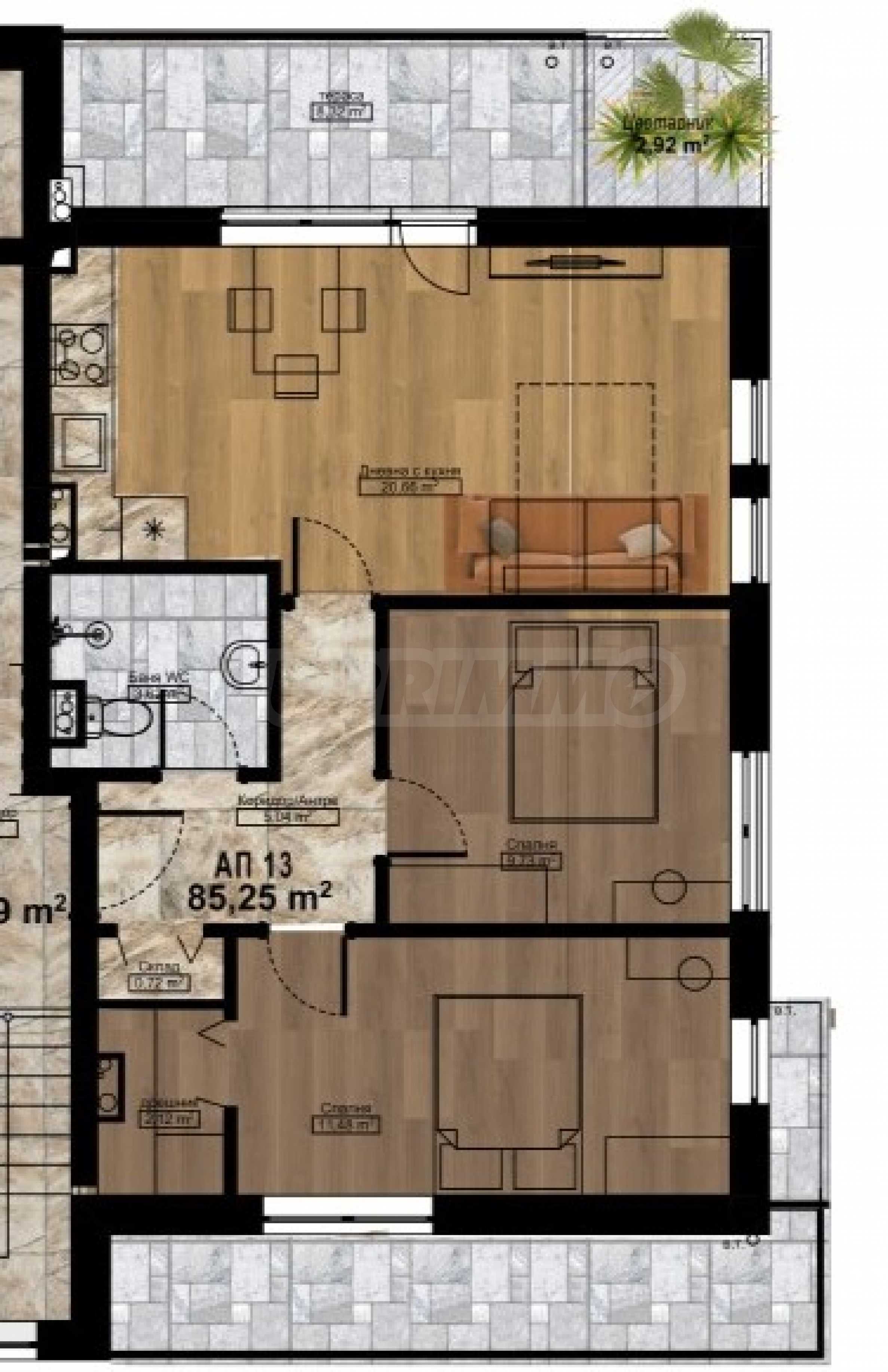 Studio zum Kauf 154.000 € 3 Zimmer 85,5 m²<br/>Wohnfläche Tsarevo