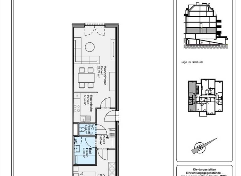 Wohnung zum Kauf - Erstbezug 295.000 € 2 Zimmer 54,2 m² 1. Geschoss Wien 1210