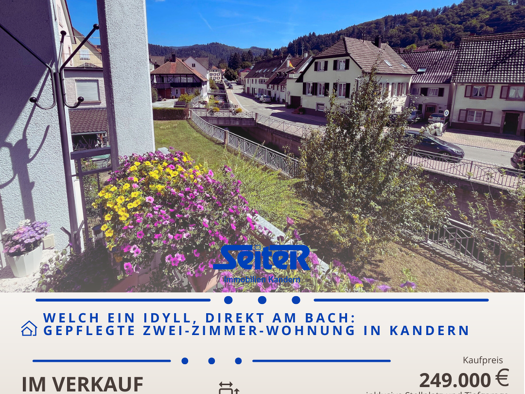 Wohnung zum Kauf 249.000 € 2 Zimmer 53,7 m² Kandern 79400