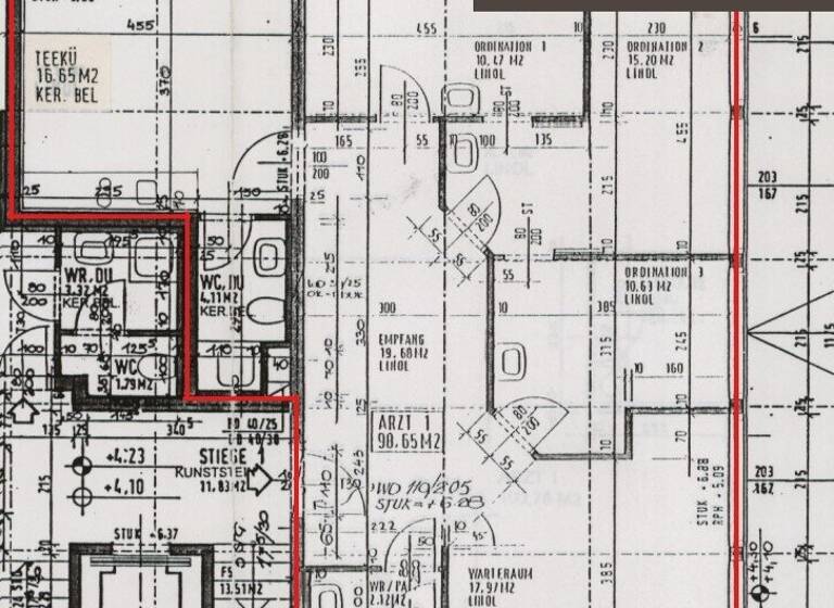 Büro zur Miete 13 € teilbar ab 98,7 m² Wien 1210