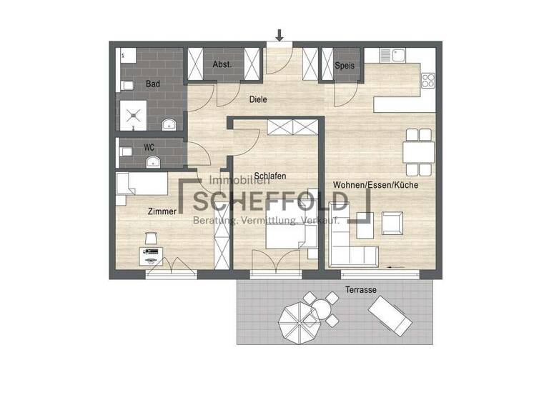 Wohnung zum Kauf provisionsfrei 470.000 € 3,5 Zimmer 109,8 m²<br/>Wohnfläche EG<br/>Geschoss Schemmerhofen Schemmerhofen 88433