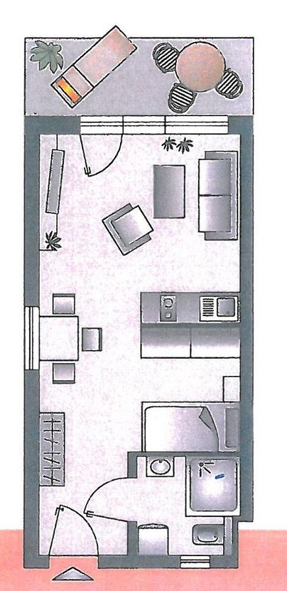 Studio zur Miete 366 € 1 Zimmer 37 m²<br/>Wohnfläche ab sofort<br/>Verfügbarkeit Burachstr. 40 Weingarten 88250