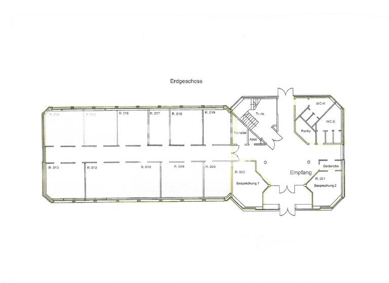 Bürofläche zur Miete provisionsfrei 9,50 € 12 Zimmer 349 m² Bürofläche Dahlewitz 15827