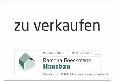 Grundstück zum Kauf provisionsfrei 116.870 € 899 m² Grundstück Fritz-Reuter-Ring Kritzkow Laage 18299