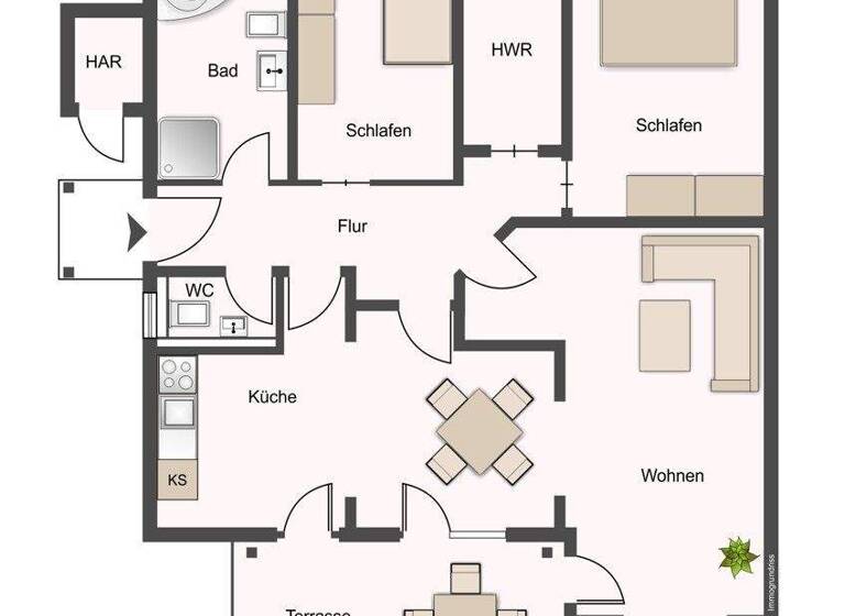 Wohnung zum Kauf 299.000 € 4 Zimmer 103 m² EG Innenstadt Minden 32427