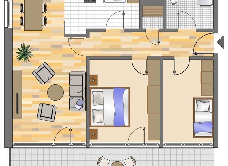 Wohnung zur Miete 969 € 3 Zimmer 80,9 m² 7. Geschoss frei ab 24.04.2026 Berliner Straße 48 West Ratingen 40880