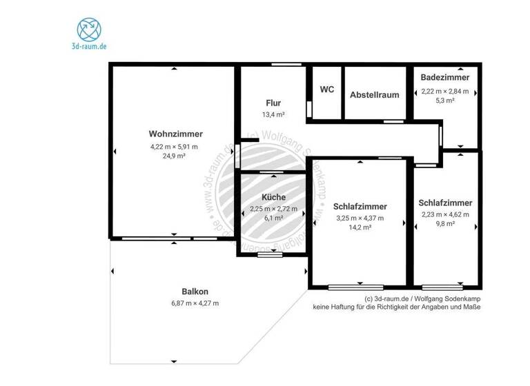 Wohnung zum Kauf provisionsfrei 169.000 € 3 Zimmer 84,3 m² Sigmaringen 72488
