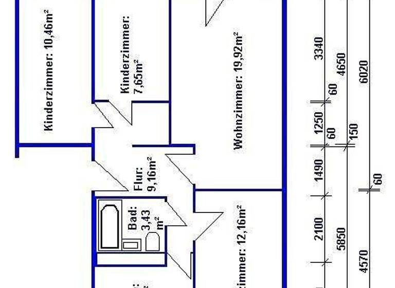 Wohnung zur Miete 556 € 4 Zimmer 72,3 m² 4. Geschoss frei ab 01.08.2026 Brambacher Straße 55 Grünau-Siedlung Leipzig 04207