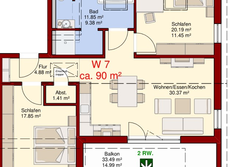 Penthouse zum Kauf Dachgeschoss<br/>Geschoss Schlatter str Hechingen Hechingen 72379