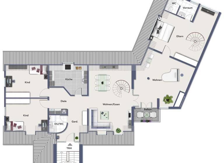 Maisonette zur Miete 2.450 € 8 Zimmer 175 m² 2. Geschoss Neuenheim Heidelberg 69120