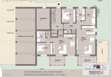 Terrassenwohnung zum Kauf provisionsfrei 311.100 € 2,5 Zimmer 61 m² EG Uhlandstraße 1 Riederich 72585