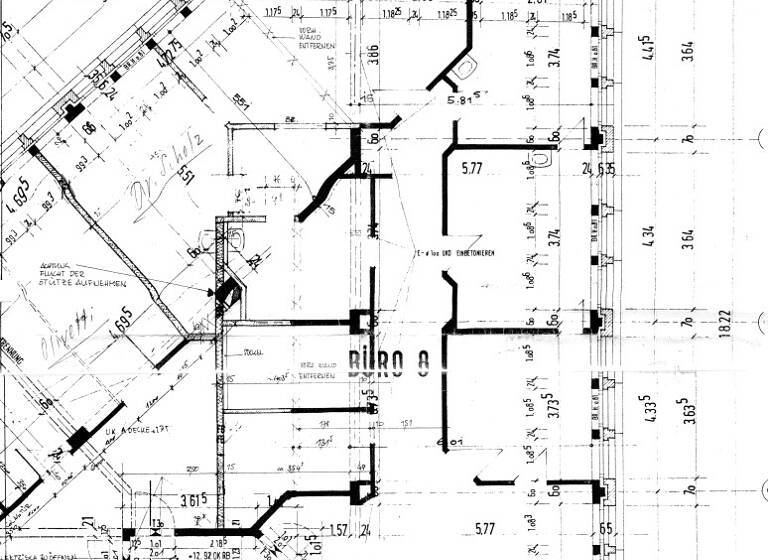 Bürokomplex zur Miete provisionsfrei 1.300 € 9 Zimmer 187 m² Bürofläche Neusserstrasse 28 Stadtmitte Krefeld 47798