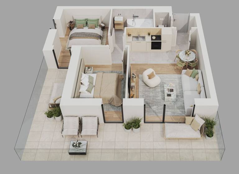 Wohnung zum Kauf provisionsfrei als Kapitalanlage geeignet 219.825 € 2 Zimmer 48 m² Hévíz 8380