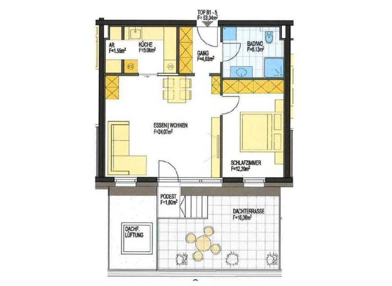 Terrassenwohnung zur Miete 950 € 2 Zimmer 53 m² 1. Geschoss Dr. Walter-Waizerstraße 1a. Schwaz 6130