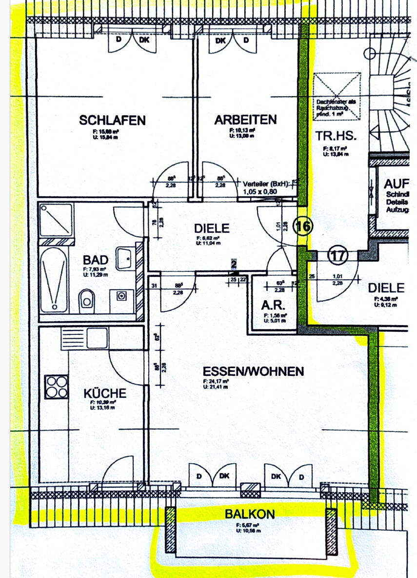 Wohnung zur Miete 890 € 3 Zimmer 72,4 m²<br/>Wohnfläche 3.<br/>Geschoss Forchheim Forchheim 91301