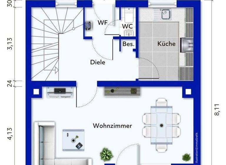 Reihenendhaus zum Kauf 299.000 € 4 Zimmer 94 m² 247 m² Grundstück Straubing 94315