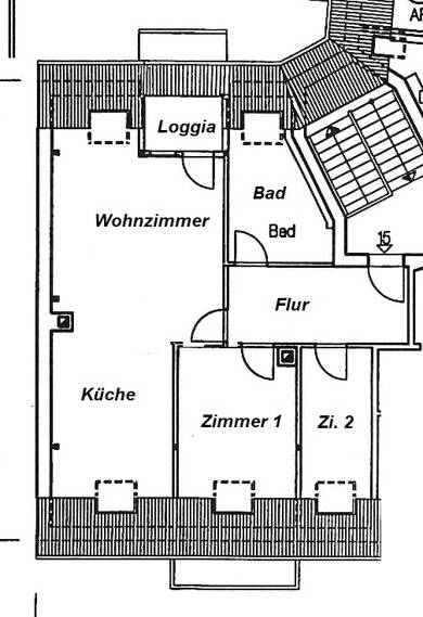 Wohnung zum Kauf provisionsfrei 265.000 € 3 Zimmer 81,2 m² Dachgeschoss, 5. Geschoss Reudnitz-Thonberg Leipzig 04317