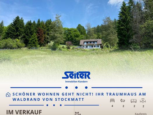 Haus zum Kauf 490.000 € 6 Zimmer 159,6 m² 4.384 m² Grundstück Stockmatter Landstraße 7 Stockmatt Kleines Wiesental 79692