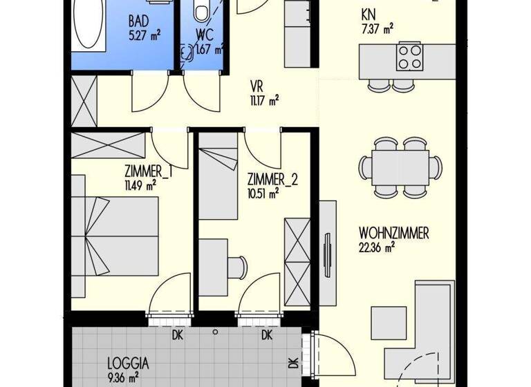 Wohnung zum Kauf 420.000 € 3 Zimmer 69,8 m² frei ab 01.06.2026 Wien 1220