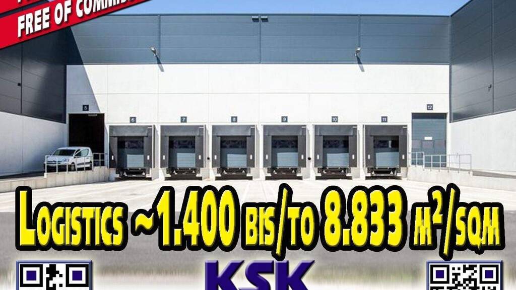 Logistikzentrum zur Miete provisionsfrei 1.400 m² Lagerfläche teilbar von 1.400 m² bis 8.833 m² Frechen 50226