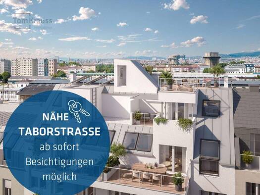 WG-Zimmer zum Kauf - Erstbezug 968.800 € 3 Zimmer 98,3 m² 8. Geschoss Wien, Brigittenau 1200