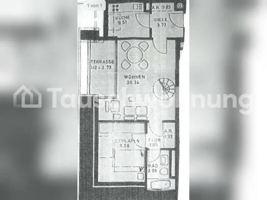 Wohnung zur Miete Tauschwohnung 980 € 2,5 Zimmer 61 m² 2. Geschoss Hadern München 81375