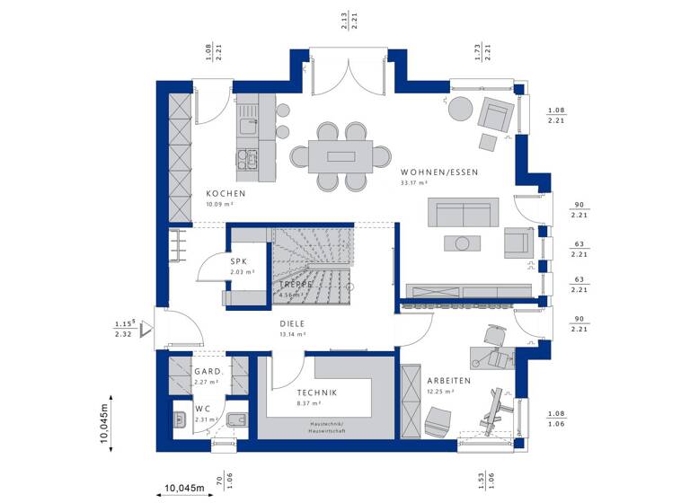 Einfamilienhaus zum Kauf - Neubau 598.620 € 6 Zimmer 174,3 m²<br/>Wohnfläche 487 m²<br/>Grundstück Wildbader Straße 50/3 Rötenbach Bad Teinach 75385