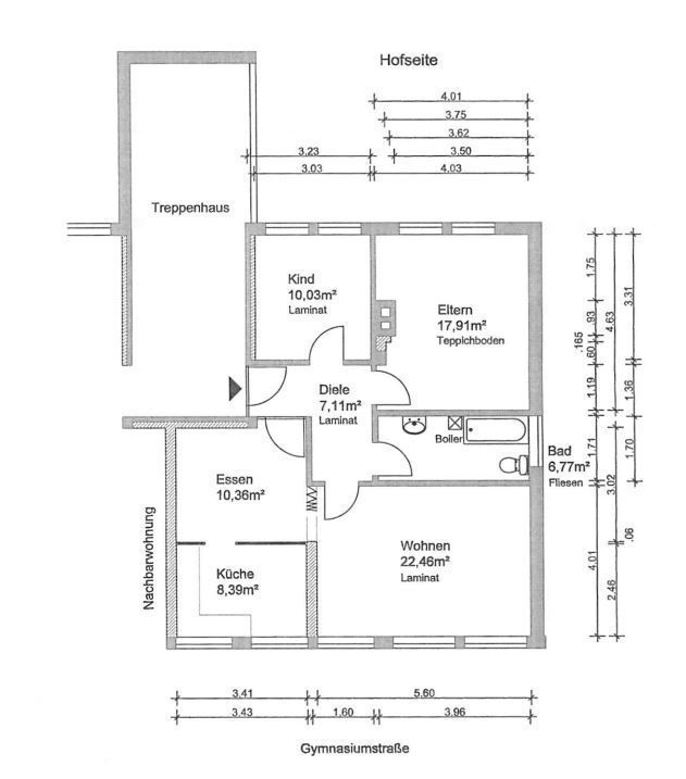 Wohnung zur Miete 747 € 3 Zimmer 83 m²<br/>Wohnfläche Hadamar Hadamar , Westerw 65589