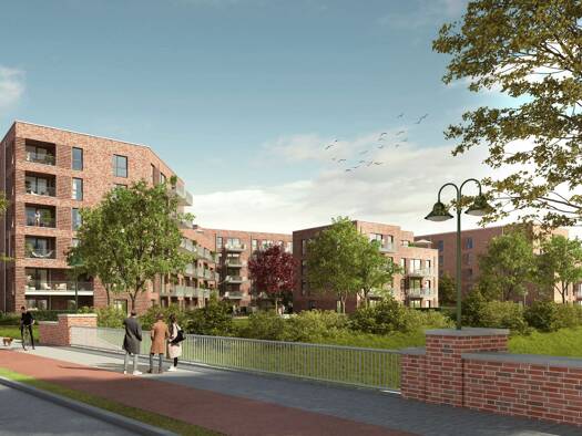 Wohnung zum Kauf - Neubau provisionsfrei 359.000 € 2 Zimmer 52,4 m² 1. Geschoss Heidbergstraße 96 Garstedt Norderstedt 22846